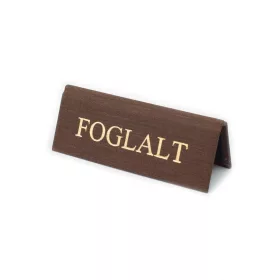 BARNA TEXTILBŐR FOGLALT TÁBLA ARANY NYOMATTAL, KICSI