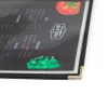 A4 méretű 2 lapos Bistro étlaptartó