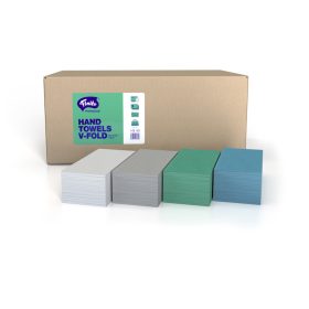   ZÖLD V Premium kéztörlő 25x21cm, 3000lap/# 2rtg., cell., Finito