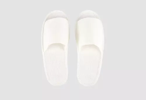 Lotus, nyitott orrú, fehér, 28,5 cm-es méret | Hotelpapucs