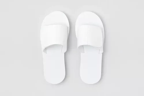 Wellness tépőzáras papucs, fehér, 25 cm-es méret | Wellness papucsok