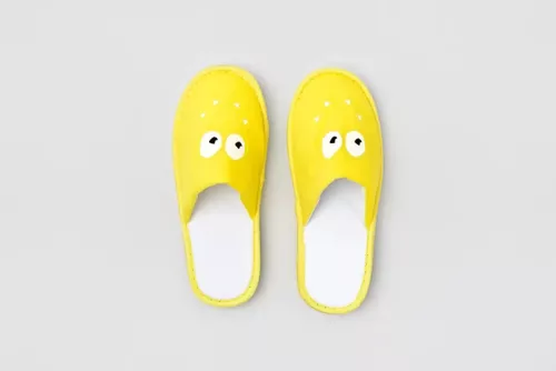 Smiley P-Andy Velour, zárt orrú gyerek papucs, 24 cm-es méret | Szállodai papucs