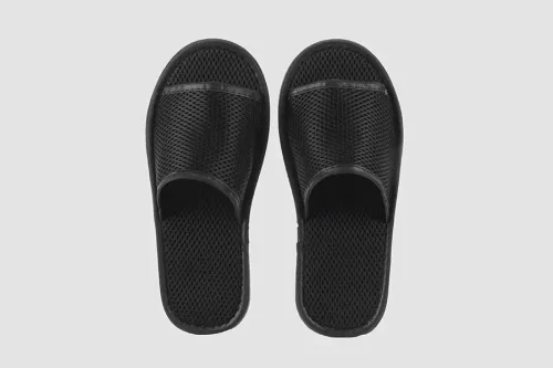 Rio nyitott orrú, fekete, 28,5 cm-es méret | Wellness papucs