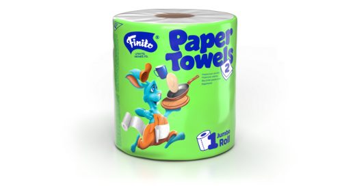 FINITO Háztartási konyhai kéztörlő 1x80m, 2rtg., 100% cell. (6tek./#, 48#/raklap)