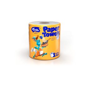   FINITO Háztartási konyhai kéztörlő 1x80m, 3rtg., 100% cell. (6tek./#, 48#/raklap)