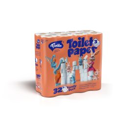  FINITO háztartási toalettpapír 3rtg., 100% cell., 160lap/18m/tek., 32tek./cs. (2cs./#, 36#/raklap)