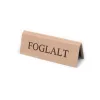 BÉZS TEXTILBŐR FOGLALT TÁBLA BARNA NYOMATTAL, KICSI