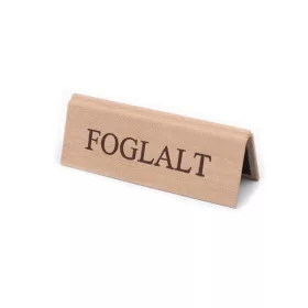 BÉZS TEXTILBŐR FOGLALT TÁBLA BARNA NYOMATTAL, KICSI
