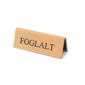 ARANY MŰBŐR FOGLALT TÁBLA BARNA NYOMATTAL, KICSI