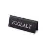 FEKETE MŰBŐR FOGLALT TÁBLA FEHÉR NYOMATTAL, KICSI