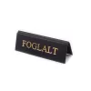 FEKETE MŰBŐR FOGLALT TÁBLA ARANY NYOMATTAL, KICSI