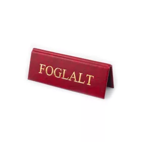 BORDÓ, EREZETES FOGLALT TÁBLA ARANY NYOMATTAL, KICSI