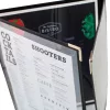 A4 méretű 3 lapos Bistro étlaptartó, , KIHAJTHATÓ verzió