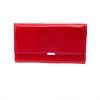 ABSOLUT LEATHER PIROS BŐR BRIFKÓ 6 ZSEBES, 19 CM, 7431