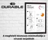 DURAFRAME MÁGNESES INFO KERET ÖNTAPADÓ HÁTLAPPAL, A4, PIROS