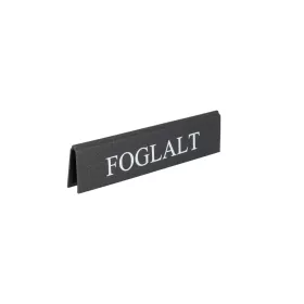   EZÜSTSZÜRKE SZÍNŰ FOGLALT TÁBLA, FEHÉR FELIRATTAL, NAGY
