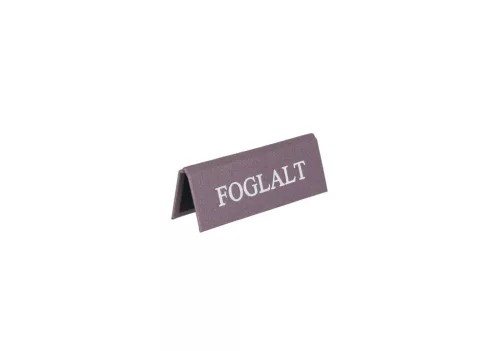 LILA FOGLALT TÁBLA, FEHÉRREL NYOMVA, KICSI