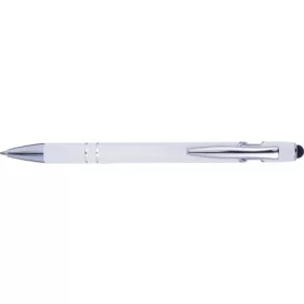   Golyóstoll gumis bevonattal, fehér – ár tartalmazza a logózást is