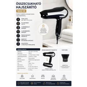 HOBBB Skibby hajszárító, 1600 W