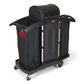   Rubbermaid nagy méretű zárható szállodai kocsi- 2 zsákkal