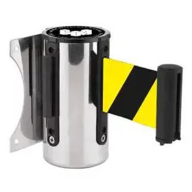 Fali tokmány fém, sárga-fekete szalaggal, 5m, 5m (FTKSF)