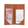 Famintás műbőr fizetőmappa, csáró, 10×20 cm, 2 kis füllel