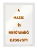 Duruframe mágneses info keret öntapadó hátlappal, A4, piros