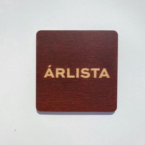 Árlista kártya, öntapadós, sötétbarna