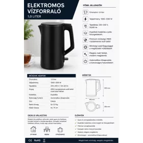 HOBBB Skagen vízforraló, 1,0 l