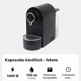 Nespresso kompatibilis kávéfőző
