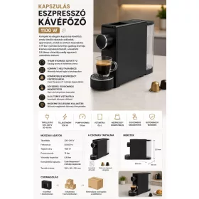 Nespresso kompatibilis kávéfőző