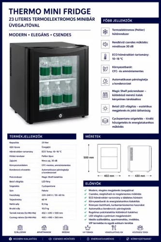 HOBBB Minibár 23 literes