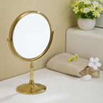 Asztali kozmetikai tükör - arany színben