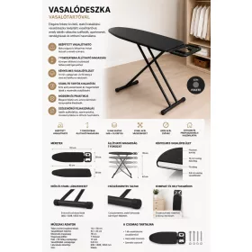 HOBBB Rømø vasalódeszka, fekete