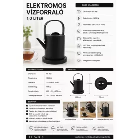 Designer elektromos vízforraló – 1L