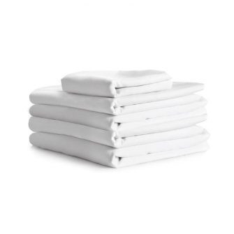 Lepedő- Fehér Gumis Lepedő ömlesztett csomagolásban - 180-200cmx200 cm