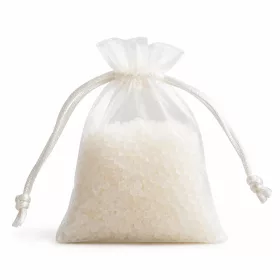 Fehér fürdősó organza tasakban, 60 g