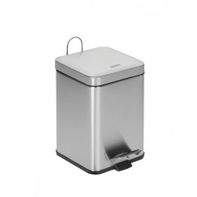   Mediclinics kocka, rozsdamentes pedálos szemetes 6L- szatén