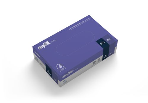 easyCARE latex kesztyű, púderezett, nem steril, A100, méret XL