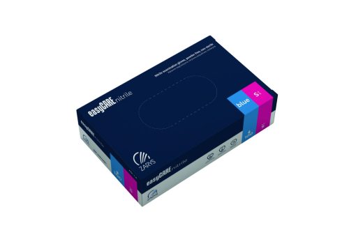 easyCARE nitril kesztyű, púdermentes, nem steril, A100, méret, S, fekete