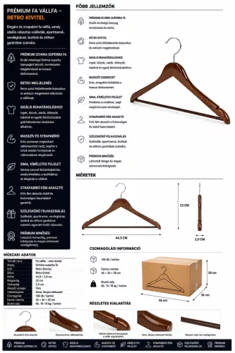HOBBB By vállfa, retró