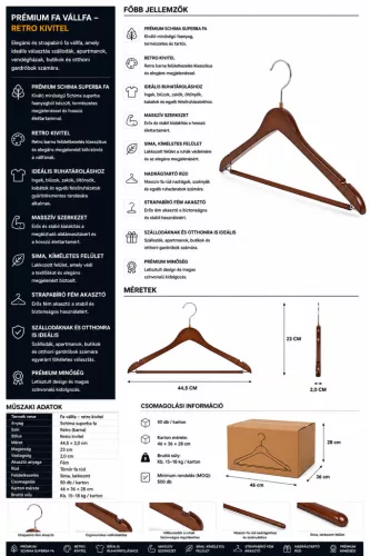 HOBBB Gørlev vállfa, retró