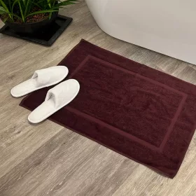 Kényelmes fürdőszobaszőnyeg Padlizsán 50x80, 700 g