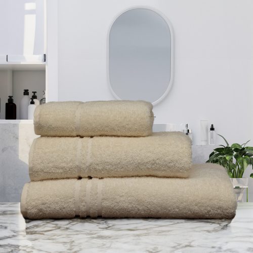 Kényelmes törölköző Elefántcsont 70x130cm, 450 g