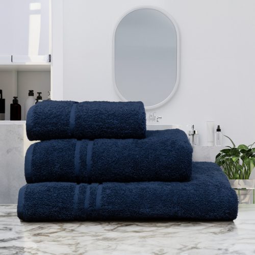 Kényelmes törölköző Sötétkék 70x130cm, 450 g