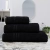 Kényelmes törölköző Fekete 30x30cm, 450 g