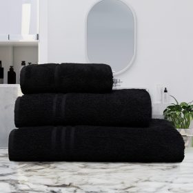 Kényelmes törölköző Fekete 50x90cm, 450 g