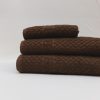 Serenity Spa gofris törölköző Barna 100x170cm, 450 g
