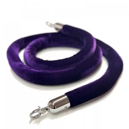 Lila velúr kordonkötél, 150cm (VKLK150)