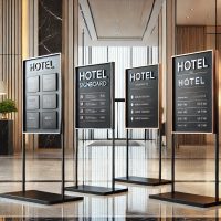 Megállító és információs táblák